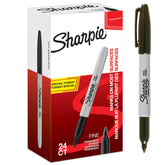 Sharpie Permanent Marker Fine Tip 0.9mm Line Black (Pack 24) 2077128